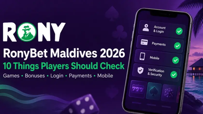 RonyBet Maldives 2026 – 10 Things Players Should Check